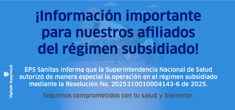 Comunicado régimen subsidiado