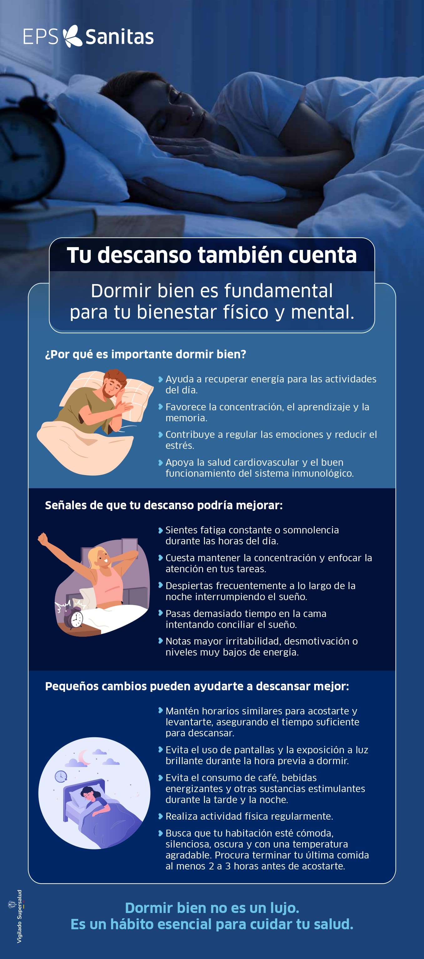 Afiche higiene de sueño