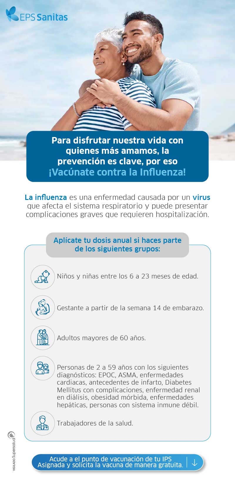 Vacúnate con tu familia contra la Influenza